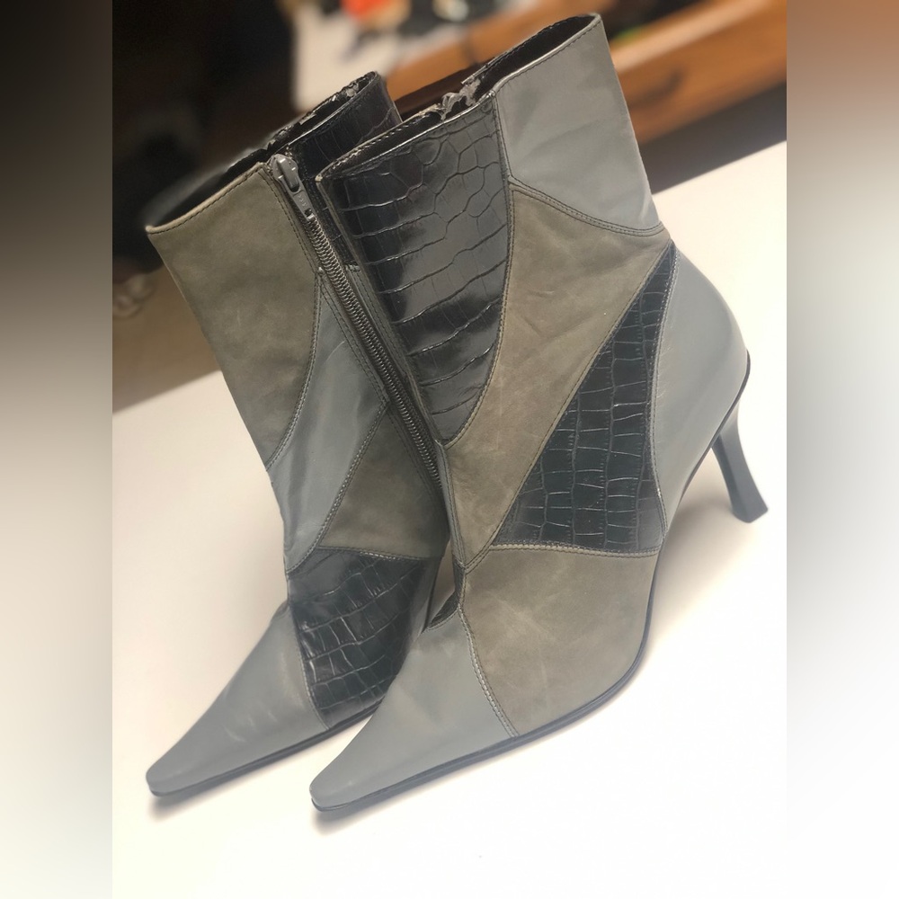 Worthington Size 7M Patchwork Pattern Pointed-Toe… - image 1